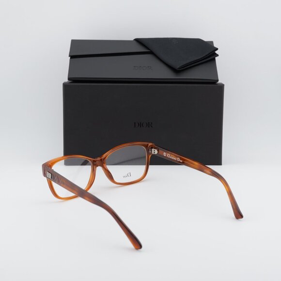 Dior LADYDIORO 2 0SX7 00 Rectangle Eyeglasses 52mm - Havana - Picture 11 of 11